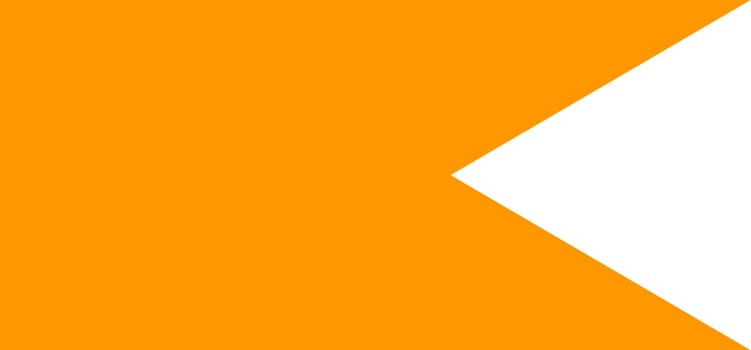Maratha Empire (1674-1818) Flag Waving Vector Illustration on White Background. Indian Historical Flag. A Saffron Coloured Swallowtail Flag.