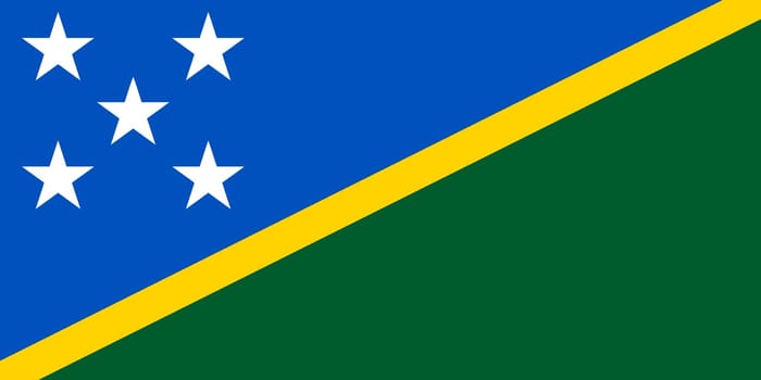 Solomon Islands vector Flag isolated.