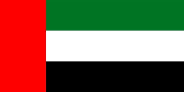 Vector flag of United Arab Emirates. Accurate dimensions and official colors. Symbol of patriotism and freedom. This file is suitable for digital editing and printing of any size.