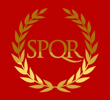 Historical flag of Roman Empire. Vexilloid