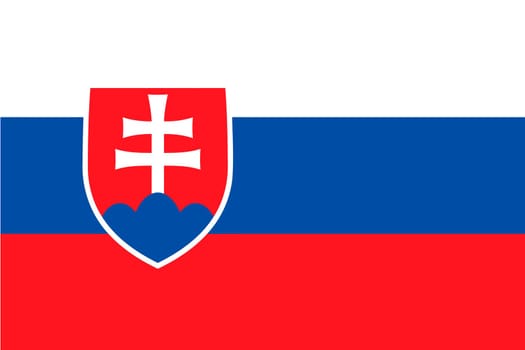 Flag of Slovakia. page symbol for your web site design Slovakia flag logo, app, UI. Slovakia flag Vector illustration, EPS10.