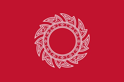 Thailand flag, official colors and proportion correctly. National Thailand flag. Flat vector illustration. EPS10.