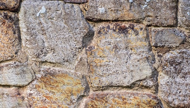 Texture of a stone wall. Old castle stone wall texture background. Stone wall as a background or texture. Part of a stone wall, for background or texture