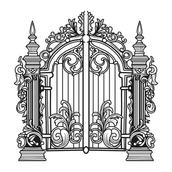 Design drawing of metal gates