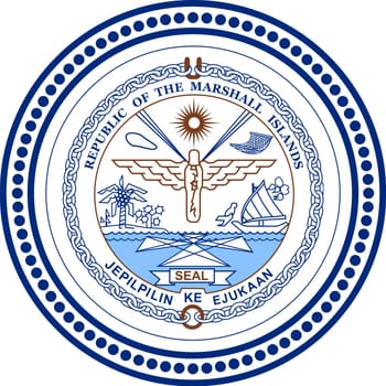 Emblem of Marshall Islands. National Symbol