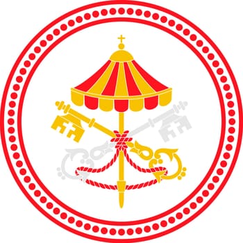 The "sede vacante"" ( term for the state of a diocese while without a bishop) emblem Catholic Church"