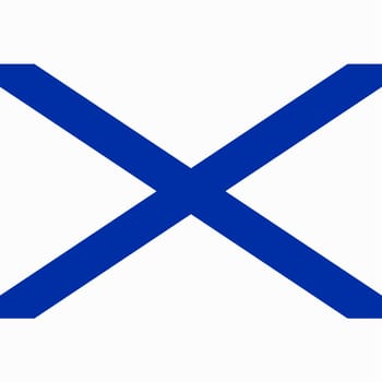 Flag of St. Andrew's flag. Vector illustration.