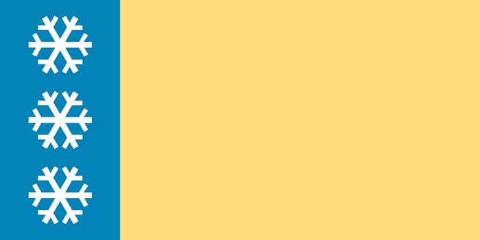 Vector realistic illustration of Ukrainian flags on a transparent background.