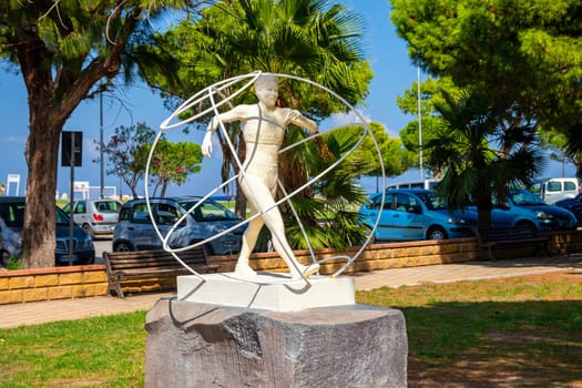Gioiosa Marea, SICILY, Italy - 02 October 2023. The memorial to Annarita Sidoti, an Italian track and field athlete in the discipline of walking. Participated in the Olympics, World and European Championships.