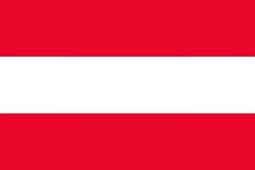 Flag of Austria. Vector illustration. The size of the original.