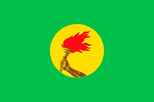 Zaire flag, Heart vector, sticker, eps10