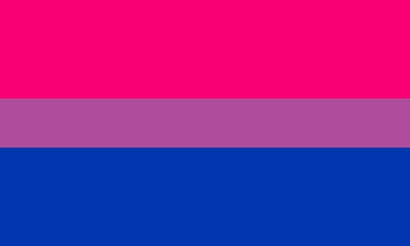 Bisexual canvas movement lgbt, flat icon. Flag of sexual minorities, gays and lesbians. Vector illustration of a colorful sign