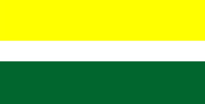 Vector realistic illustration of Ukrainian flags on a transparent background.