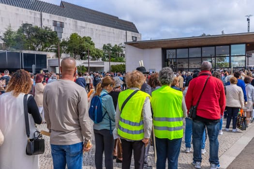 Fatima, Portugal - April 30, 2023: Church ceremonies related to the apparitions of Our Lady of Fatima, Portugal