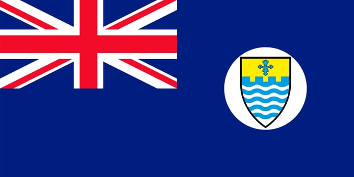 Flag of Penang state and federal territory of Malaysia. Vector illustration.