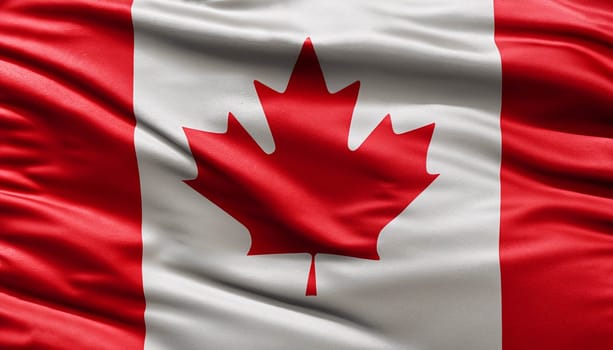 Waving national flag of Canada. Canada flag with pleats with visible satin texture.jpg