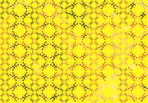 Luxury seamless golden floral wallpaper