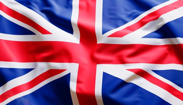Waving national flag of Great Britain