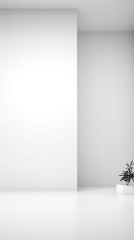 Minimalism white background, layout element for graphic design .Generative AI