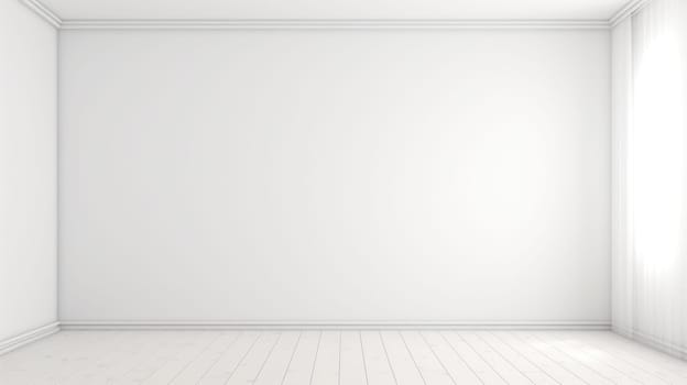 white house interior wall mockup, layout element for graphic design .Generative AI