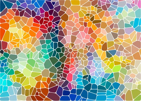 Abstract background with triangle pattern looking like stained glass