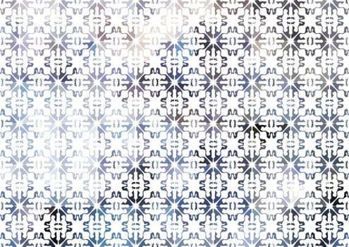 Seamless vintage pattern with an effect of attrition. Patchwork tiles. Hand drawn seamless abstract pattern from tiles. Azulejos tiles patchwork. Portuguese and Spain decor. Hexagon pattern