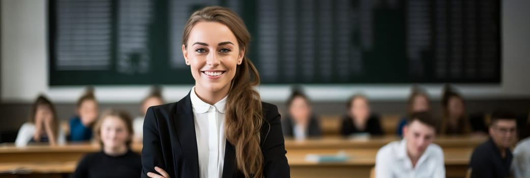 Woman at the university