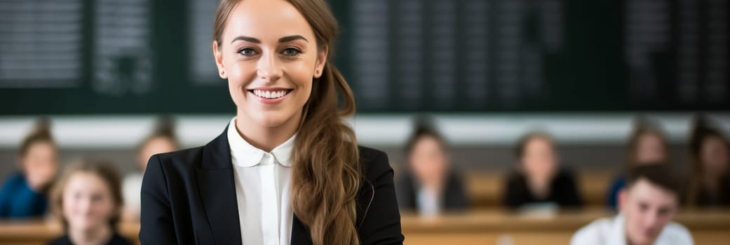 Woman at the university