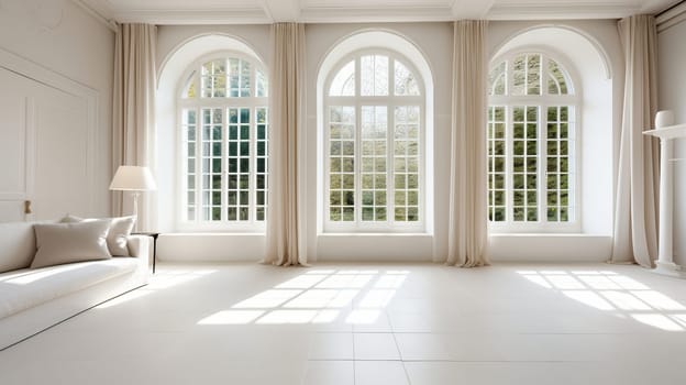 Vintage white and clean open space