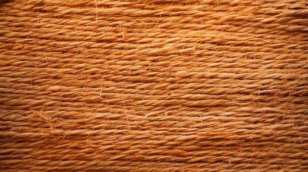 Natural texture of jute close-up, ecological background. Generative AI