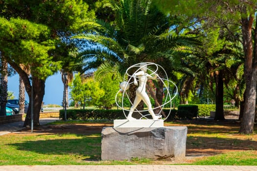 Gioiosa Marea, SICILY, Italy - 02 October 2023. The memorial to Annarita Sidoti, an Italian track and field athlete in the discipline of walking. Participated in the Olympics, World and European Championships.