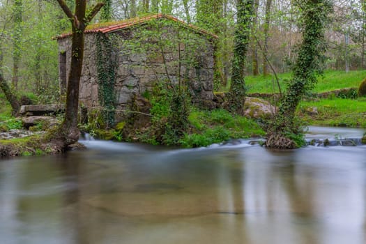 Long Exposure near an old watermill in Homem River, Amares, Portugal