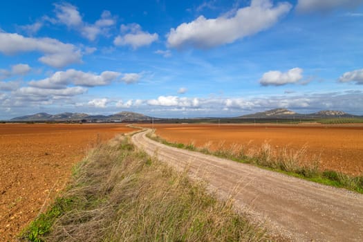 Via de la Plata way (Silver Way) to Santiago in Extremadura. Spain