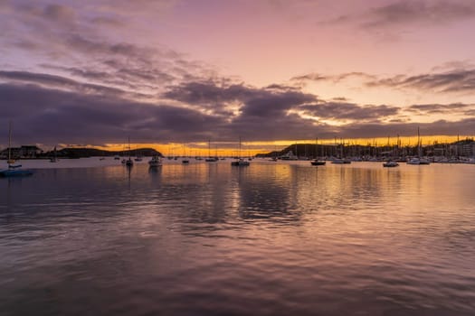 Little boats in the Magenta Port Sud, bay, Noumea, New Caledonia