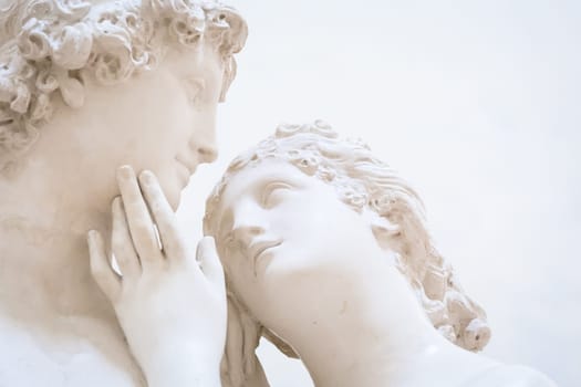 Possagno, Italy - July 2022: Venus and Adonis, work by Antonio Canova, 1794 - Venere e Adone