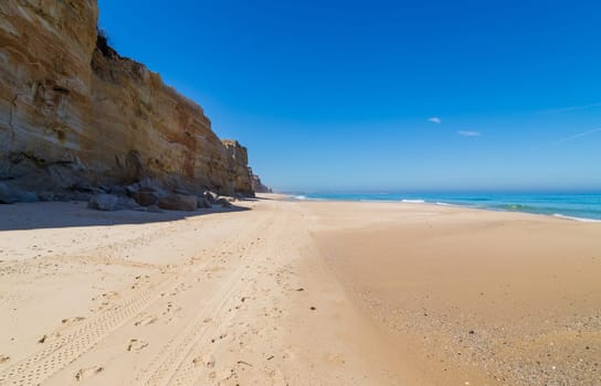Beautiful empty beach in Alentejo, Portugal