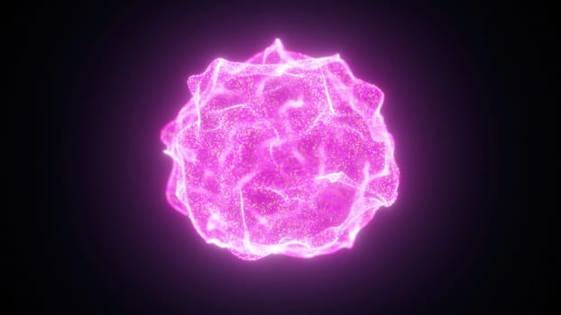 Abstract energy ball. Computer generated 3d render