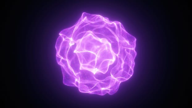 Abstract energy ball. Computer generated 3d render