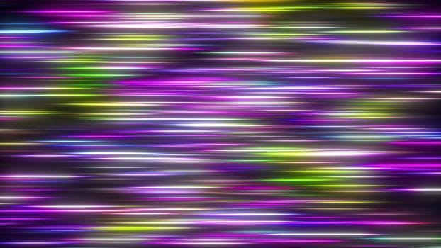 Bright small neon lines. Computer generated 3d render