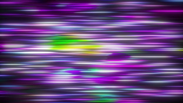Bright small neon lines. Computer generated 3d render