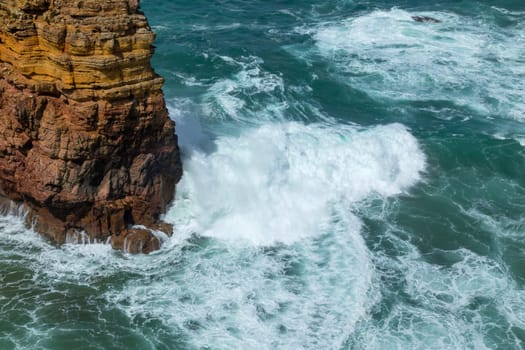 Cliffs in the Algarve West Coast, near Sagres, Portugal