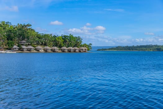 View of scenic Iririki Island Resort in Port Vila, Efate Island, Vanuatu, Melanesia