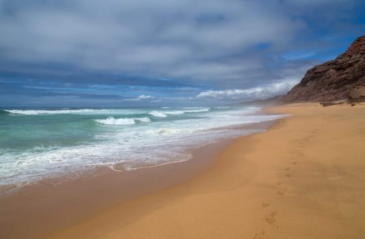 Beautiful empty beach in Alentejo, Portugal