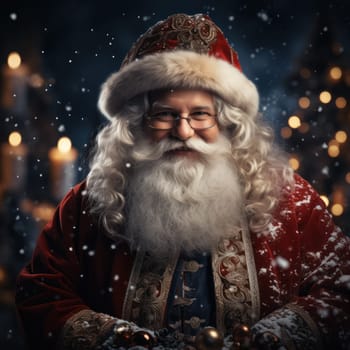 portraits of everything breaking in a suit with an ornament, the concept of holiday and Christmas. Generative AI