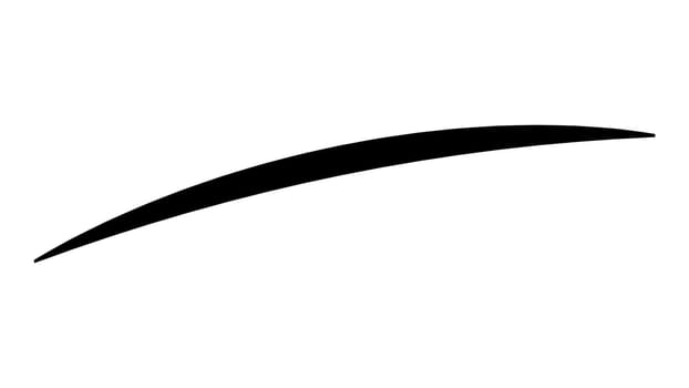 Line stroke underlining stroke with pen and pencil underlining text