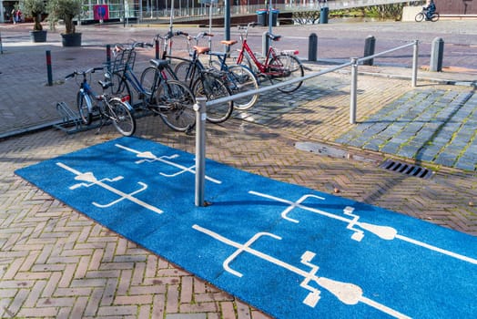special parking area for bicycles