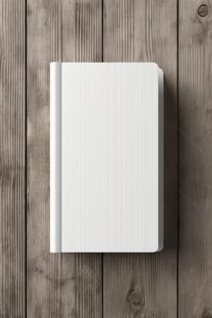 white book mockup on the table . copy space.Generative AI