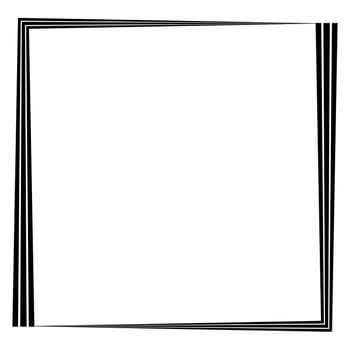 Abstract photo frame made double stripes, interior template