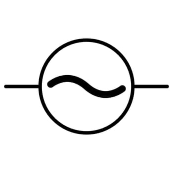 Generator icon alternating current source alternative power source of electricity