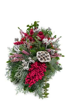 Grave decorations freshly put in place
